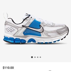 Nike Kids' Silver and Blue Sneakers